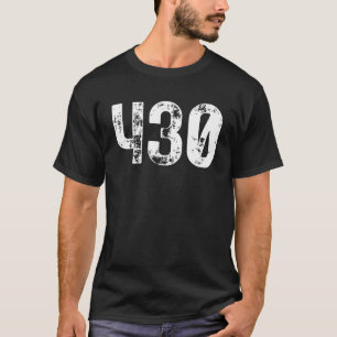 Camiseta Código de área 430 Tyler TX Cód. área telefone cel