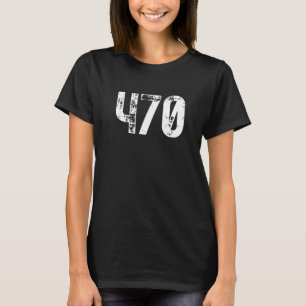 Camiseta Código de área 470 Atlanta GA Canal de área de tel