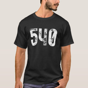 Camiseta Código de área 540 Roanoke VA Celular Area Cod