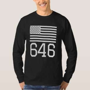 Camiseta Código de Área 646 American Flag Usa Nova Iorque M