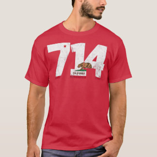 Camiseta Código de área 714 Anaheim California TShirt 1