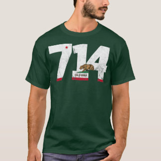 Camiseta Código de área 714 Anaheim California TShirt 2