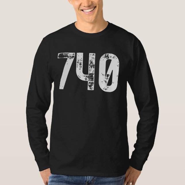 Camiseta Código de área 740 Newark OH Mobile Telephone Area (Frente)
