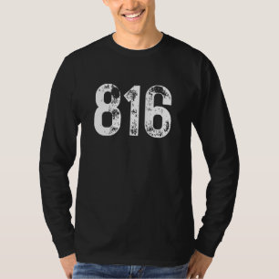 Camiseta Código de Área 816 Kansas City MO Área de Telefone