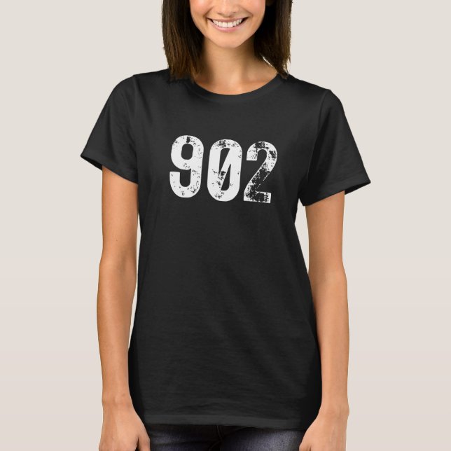 Camiseta Código de Área 902 Nova Scotia PE Ilha Área Móvel  (Frente)