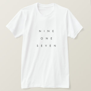 Camiseta Código de área 917