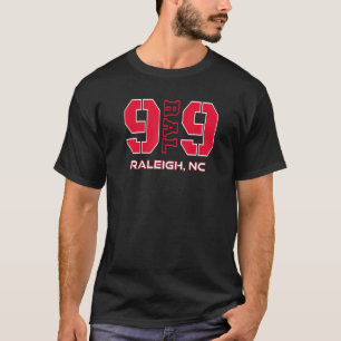 Camiseta Código de Área 919 Raleigh North Carolina NC GPS C