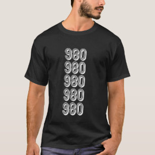 Camiseta Código de Área 980 Denver CO
