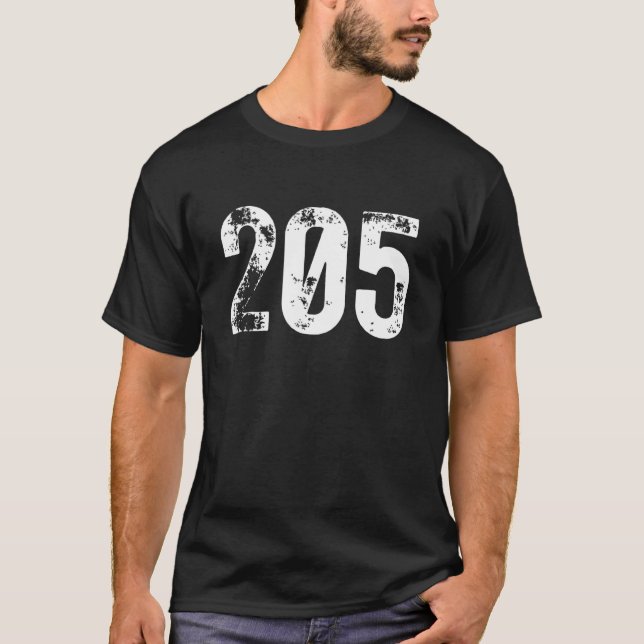 Camiseta Código de área Birmingham AL Mobile Telephone Area (Frente)