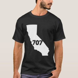Camiseta Código de área da Califórnia 707