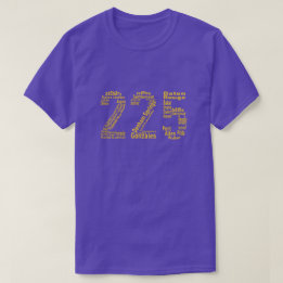 Camiseta Código de área de 225 primaveras de Baton Rouge