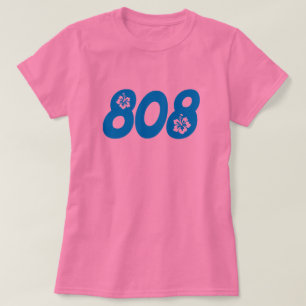 Camiseta Código de área de 808 Havaí