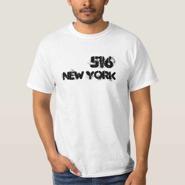 Camiseta Código de área de New York 516 (Frente)