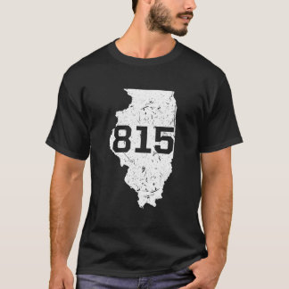 Camiseta Código de área do Illinois Rockford Joliet 815 Mid