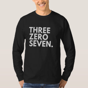 Camiseta Código de Área TRÊS ZERO SETE 307 Wyoming Wyoming