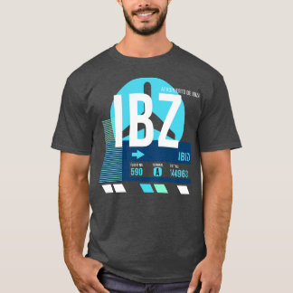 Camiseta Código de Bagagem A do Aeroporto Ibiza IBZ