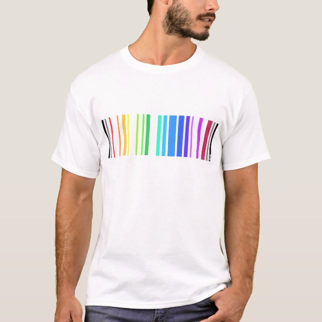 Camiseta Código de barras alegre (Frente)