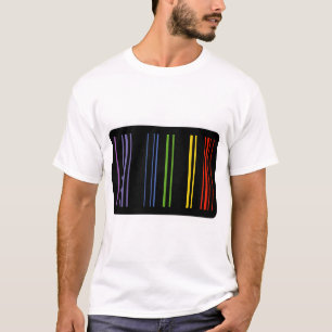Camiseta Código de Barras Colorido – Estética Digital