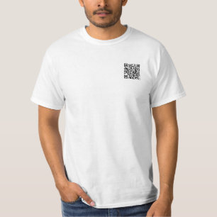 CAMISETA CÓDIGO DE BARRAS DE KOF COM PARTE TRASEIRA
