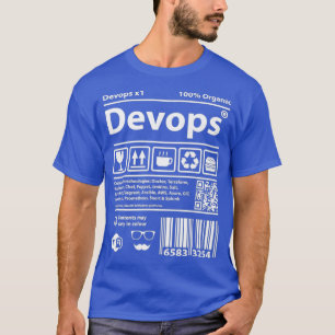 Camiseta Código de barras do Devops computador código de or