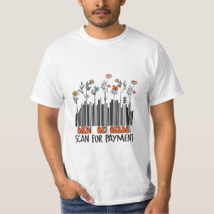 Camiseta Código De Barras Do pai Das Raparigas
