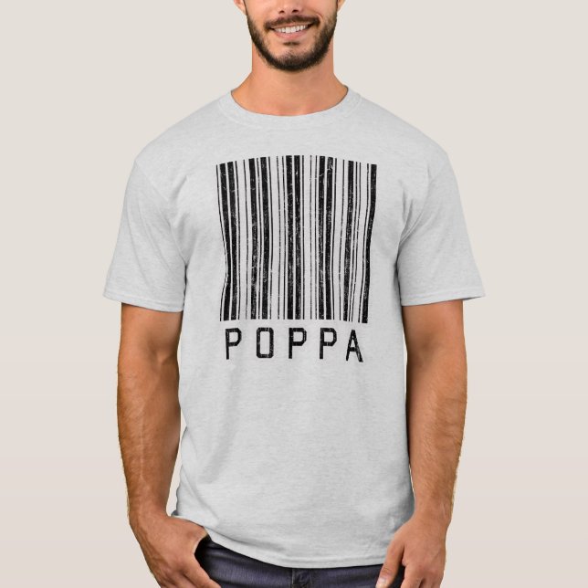 Camiseta Código de barras do Poppa (Frente)