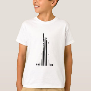 Camiseta CÓDIGO DE BARRAS ESTÁTUA DA LIBERDADE Nova York Có
