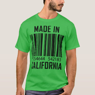 Camiseta Código de barras feito na Califórnia