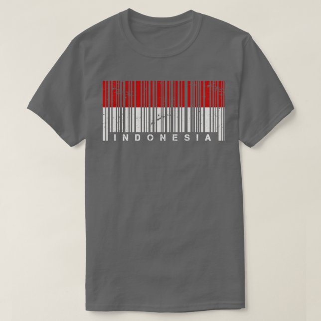 Camiseta Código de barras Indonésia (Frente do Design)