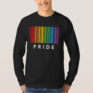 Camiseta Código de barras Orgulho bissexual Lgbt Gay lésbic