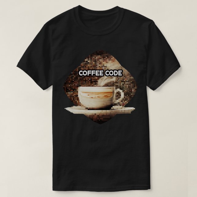 Camiseta Código de Café 1 (Frente do Design)