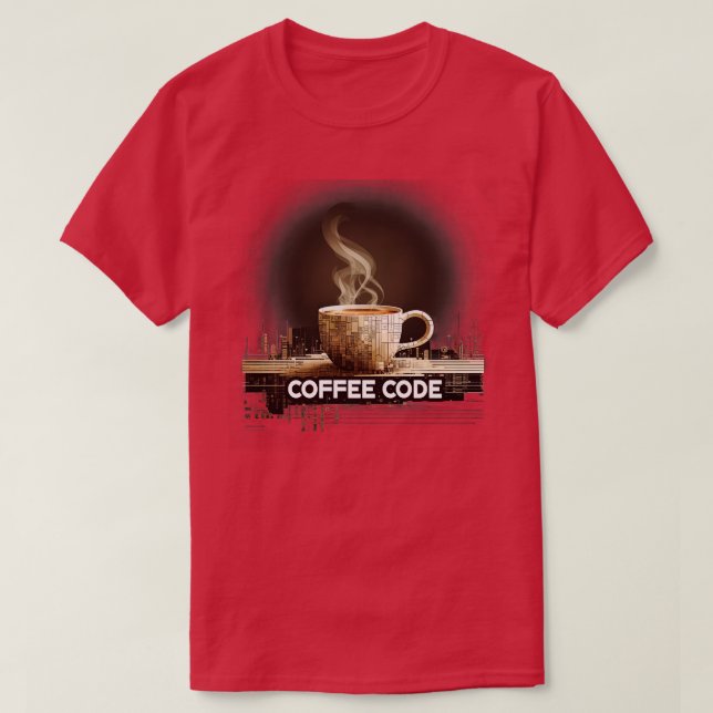 Camiseta Código de Café 2 (Frente do Design)