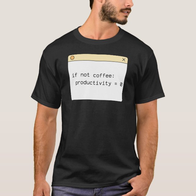 Camiseta Código de Café de Programador | Se Não Ca (Frente)