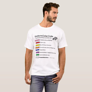 Camiseta Código de cor - gás lacrimogéneo (piada)