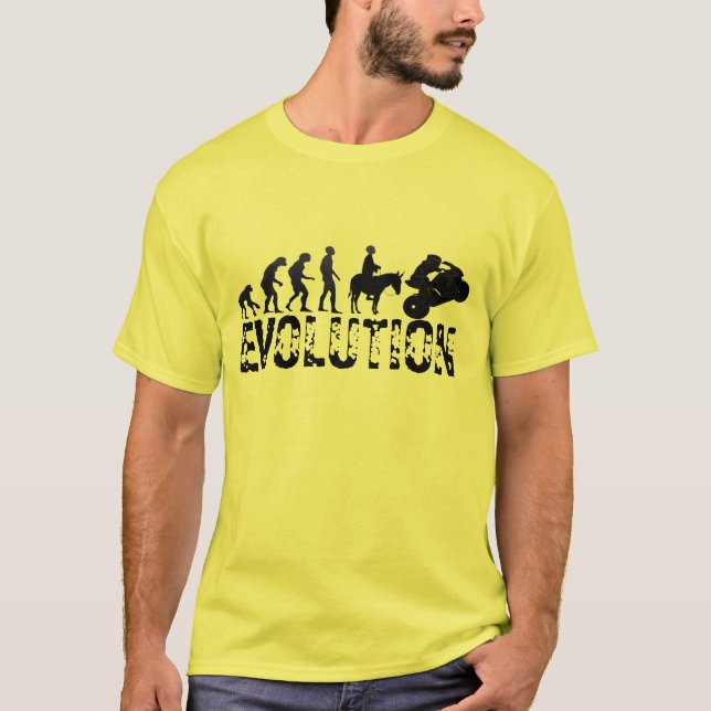 Camiseta Código de Evolução do Biker - Camisa-T Engraçada - (Frente)