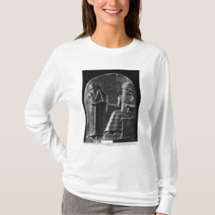 Camiseta Código de Hammurabi, parte superior do stele