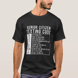 Camiseta Código de Mensagem Cidadã do mais velho