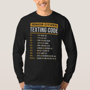 Camiseta Código de Mensagem de Cidadão do mais velho para V