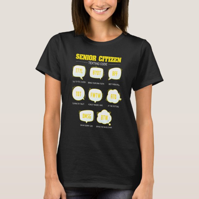 Camiseta Código de Mensagens de Texto para Cidadãos do mais (Frente)