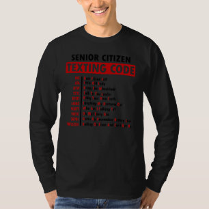 Camiseta Código de Mensagens para Avô Idoso