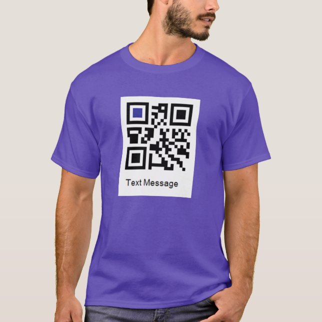 Camiseta Código de QR para, EU SOU ALEGRE (Frente)