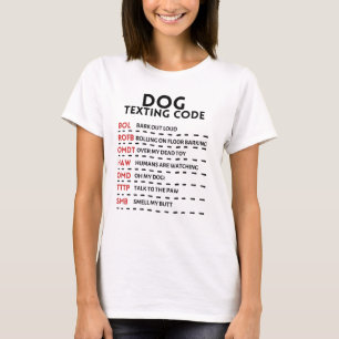 Camiseta  Código de Textura de Cachorro