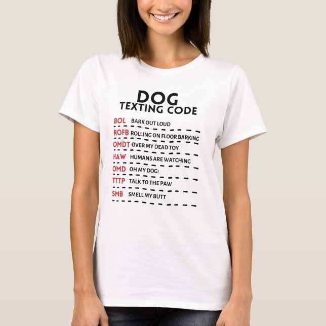 Camiseta Código de Textura de Cão (Frente)
