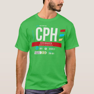Camiseta Código do aeroporto EDI de Edimburgo Marca de Baga
