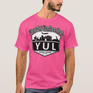 Camiseta Código do Aeroporto Internacional de Montreal-Trud