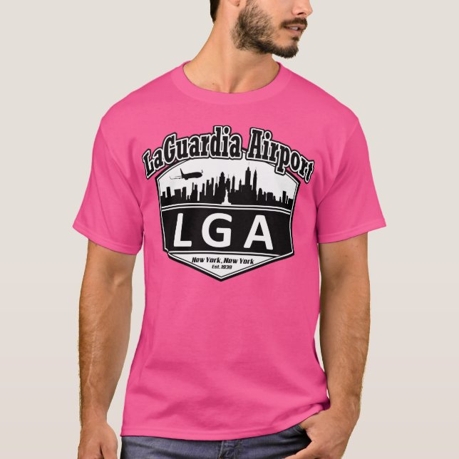Camiseta Código do Aeroporto Laguardia (Frente)