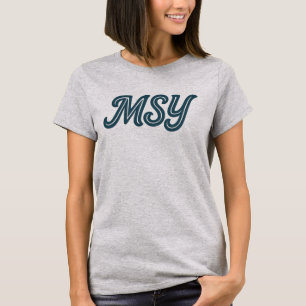 Camiseta Código do Aeroporto MSY New Orleans - Louis Armstr