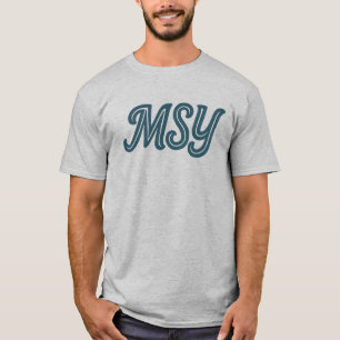 Camiseta Código do Aeroporto MSY New Orleans - Louis Armstr