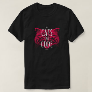 Camiseta código do amor dos gatos
