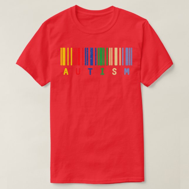 Camiseta Código do bar Autismo (Frente do Design)